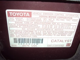 2002 TOYOTA CAMRY SE, 2.4L AUTO, COLOR RED, STK Z15894